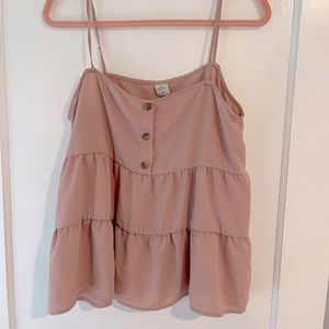 Dusty Rose Tank Blouse